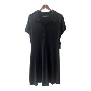 New York & Co. Black Polo Dress Size XL NWT
